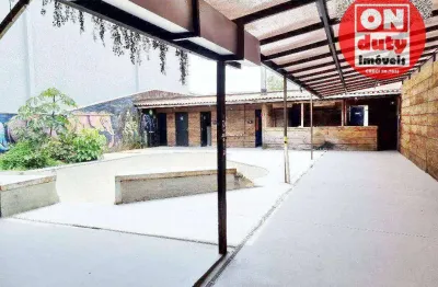 Casa comercial locação, 600 m² por r$ 18.000/mês - boqueirão - santos/sp