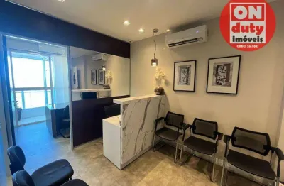 Sala comercial com 3 salas para alugar na Avenida Conselheiro Nébias, Boqueirão, Santos