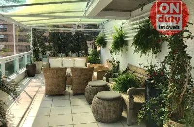 Apartamento garden com 4 dormitórios à venda, 300 m² por r$ 3.200.000,00 - aparecida - santos/sp