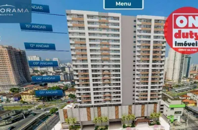 Espetacular panorama apartamento com 2 dormitórios à venda, 72 m² a partir r$ 804.842 -  - santos/sp