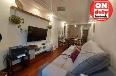 Apartamento  à venda, 92 m² por r$ 490.000 - vila belmiro - santos/sp