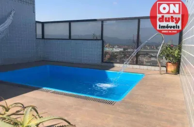 Cobertura à venda, 279 m² por r$ 1.685.000,00 - aparecida - santos/sp