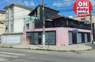 Sobrado para alugar, 220 m² por r$ 11.376,00/mês - marapé - santos/sp