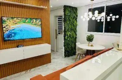 Apartamento com 2 dormitórios à venda, 46 m² por r$ 340.000,00 - areia branca - santos/sp
