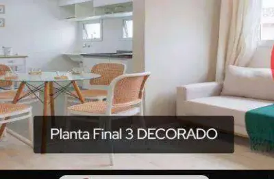 Apartamento novo mobiliado  com 2 dormitórios à venda, 39 m² por r$ 385.000 - estuário - santos/sp