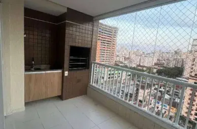 Apartamento com 3 quartos para alugar, 111 m² por r$ 5.700/mês - vila matias - santos/sp