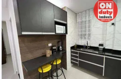 Apartamento com 2 dormitórios à venda, 60 m² por r$ 285.000,00 - centro - são vicente/sp
