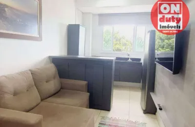 Apartamento com 1 dormitório à venda, 28 m² por r$ 320.000,00 - macuco - santos/sp
