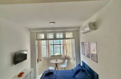 Studio com 1 quarto à venda, 29 m² por r$ 355.000 - embaré - santos/sp