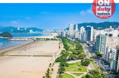 Apartamento com 2 dormitórios à venda, 100 m² - pompéia - santos/sp
