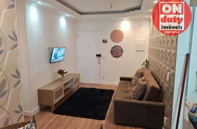 Apartamento com 2 dormitórios para alugar, 62 m² por r$ 4.500,00 - marapé - santos/sp