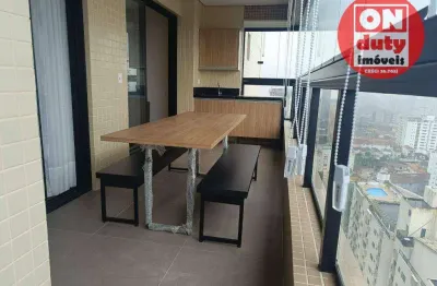 Apartamento mobiliado com 2 dormitórios à venda, 75 m² por r$ 1.250.000 - josé menino - santos/sp