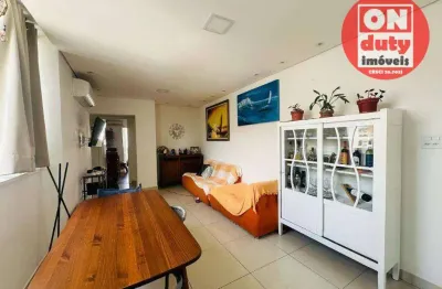 Apartamento à venda, 80 m² por r$ 620.000,00 - boqueirão - santos/sp