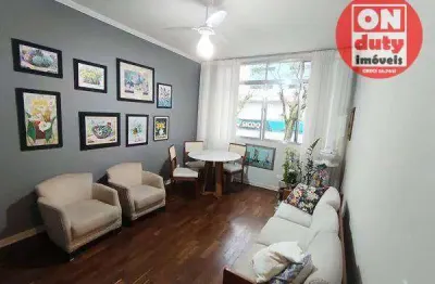 Apartamento com 2 quartos à venda, 85 m² por r$ 600.000 - boqueirão - santos/sp