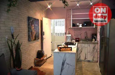 Studio com 1 quarto à venda, 35 m² por r$ 373.000 - boqueirão - santos/sp