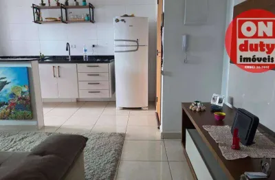Apartamento com 1 dormitório para alugar, 47 m² por R$ 3.550,01/mês - Macuco - Santos/SP