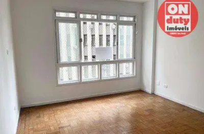 Apartamento com 2quartos para alugar, 115 m² por R$ 4.600/mês - Gonzaga - Santos/SP