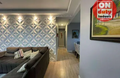 Apartamento com 3 quartos para alugar, 103 m² por R$ 4.300/mês - Boqueirão - Santos/SP