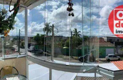Sobrado com 2 dormitórios à venda, 135 m² por r$ 540.000,00 - vila santa rosa - guarujá/sp