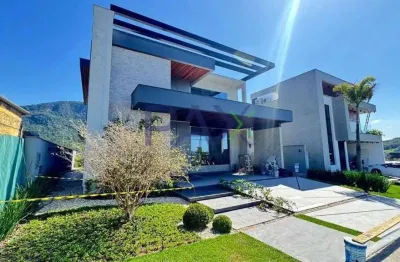 Casa em condomínio fechado com 4 quartos à venda na rua lagoinha, 65, pedra branca, palhoça por r$ 3.800.000