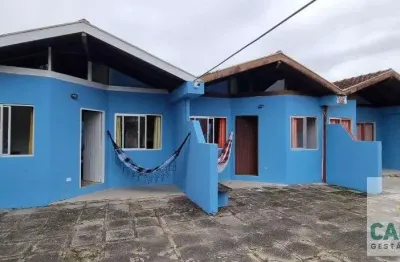 Casa em condomínio fechado com 2 quartos para alugar na rua peru, 128, centro, matinhos, 60 m2 por r$ 1.500