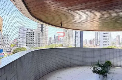 Apartamento de 216m² com 4 suítes + dce em manaíra - joão pessoa, pb