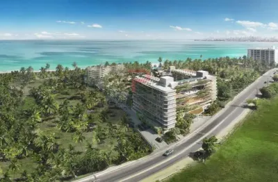Cobertura duplex pé na areia da praia ponta de campina