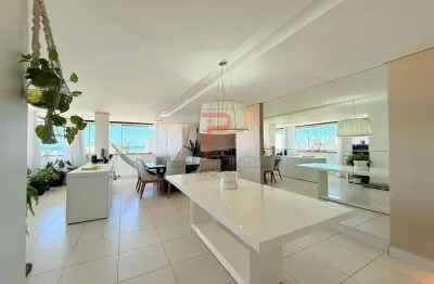 Apartamento vista mar magnífico porteira fechada com 4 suítes + dce