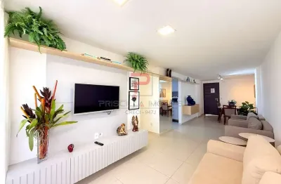 Apartamento com vista mar definitiva todo mobiliado e projetado
