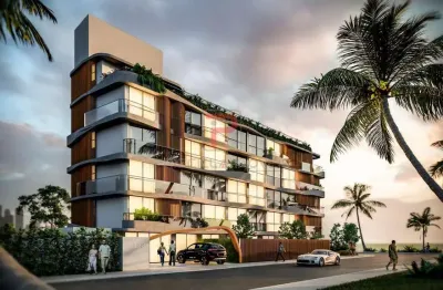 Studio garden com 34,41m² com vista definitiva na orla do cabo branco