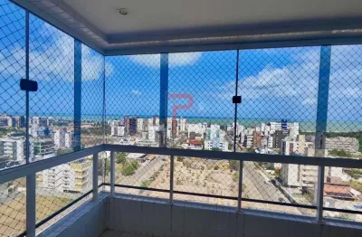 Apartamento vista mar com projetados no nobre bairro de intermares – andar alto!