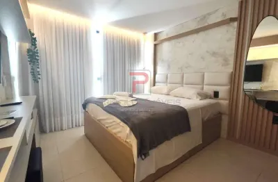 Flat todo projetado e mobiliado a poucos metros da praia no jardim oceania  -  joão pessoa