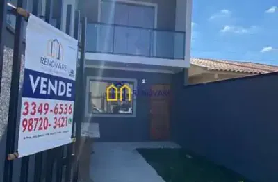 Casa com 2 quartos à venda na alceu withers hoffmann, 100, campo de santana, curitiba por r$ 379.000