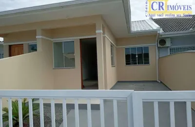 Casa geminada de 2 quartos com suíte - são sebastião, palhoça/sc.