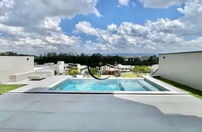 Casa em condomínio fechado com 4 quartos para alugar no ibi aram, itupeva , 286 m2 por r$ 14.500