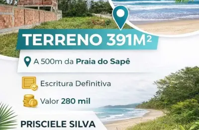 Terreno à venda na Rua Vinte E Nove Sapê, 456, Praia do Sape, Ubatuba