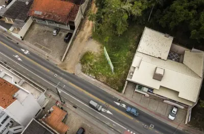 Terreno comercial à venda na general osório esquina com helmuth bartel, velha, blumenau, 1509 m2 por r$ 1.640.000