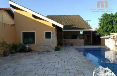 Casa com 5 dormitórios à venda, 348 m² por r$ 1.300.000,00 - balneário são joão batista i - peruíbe/sp