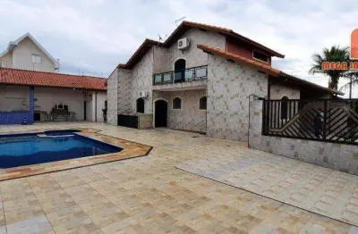 Casa com 3 dormitórios à venda, 250 m² por r$ 650.000,00 - balneário três marias - peruíbe/sp