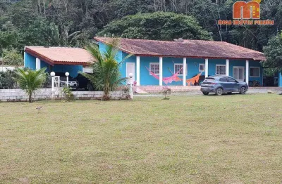 Chácara com 3 dormitórios à venda, 6770 m² por r$ 750.000,00 - parque serra mar - peruíbe/sp