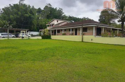 Chácara com 6 dormitórios à venda, 7800 m² por r$ 1.500.000,00 - parque serra mar - peruíbe/sp