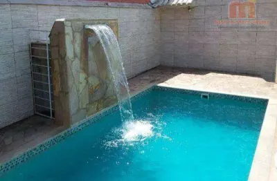 Casa com piscina, 3 dormitórios à venda, 140 m² por r$ 450.000 - estância balneária maria helena novaes - peruíbe/sp