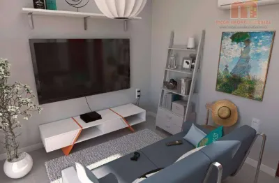 Apartamento com 1 dormitório à venda, 26 m² por r$ 168.000,00 - jardim ribamar - peruíbe/sp