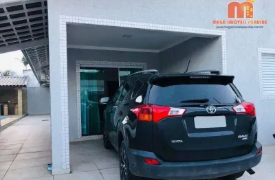 Casa com 4 dormitórios à venda, 250 m² por r$ 650.000,00 - balneário três marias - peruíbe/sp