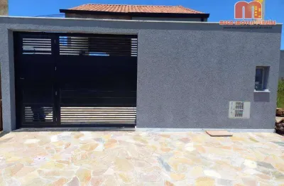 Casa com 2 dormitórios à venda, 80 m² por r$ 380.000,00 - flora rica ii - peruíbe/sp