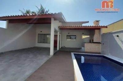 Casa com 3 dormitórios à venda, 132 m² por r$ 750.000,00 - parque balneário oásis - peruíbe/sp