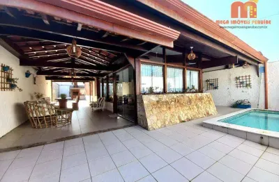 Casa com 4 dormitórios à venda, 200 m² por r$ 650.000,00 - parque balneário oásis - peruíbe/sp