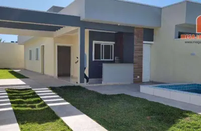 Casa com 3 dormitórios à venda, 77 m² por r$ 450.000,00 - jardim das palmeiras - itanhaém/sp