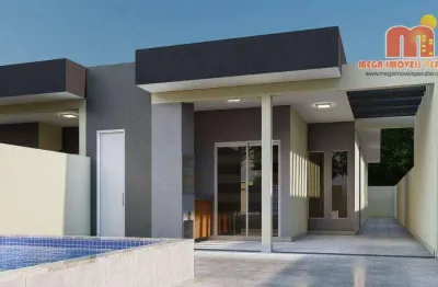 Casa com 3 dormitórios à venda, 77 m² por r$ 399.000 - jardim das palmeiras - itanhaém/sp