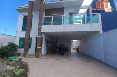 Casa com 4 dormitórios à venda, 199 m² por r$ 850.000,00 - estância são josé - peruíbe/sp